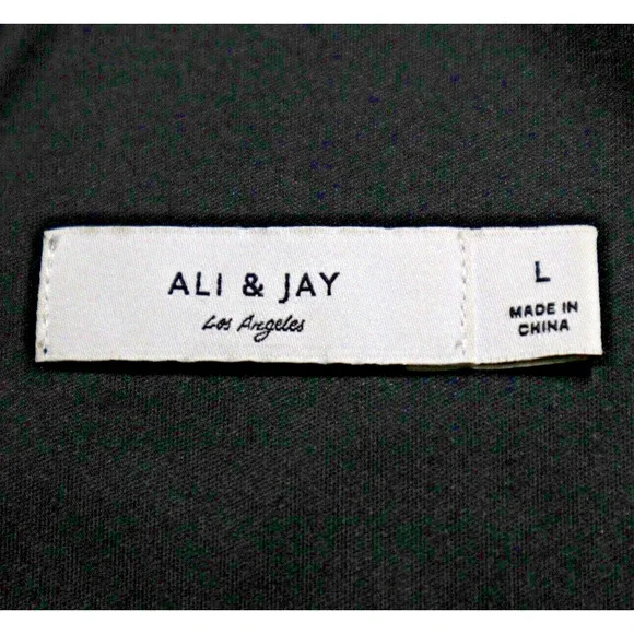 Ali & Jay Size L Disco Ball Copper Sequin Crop Top Black Zip Back - Picture 11 of 13